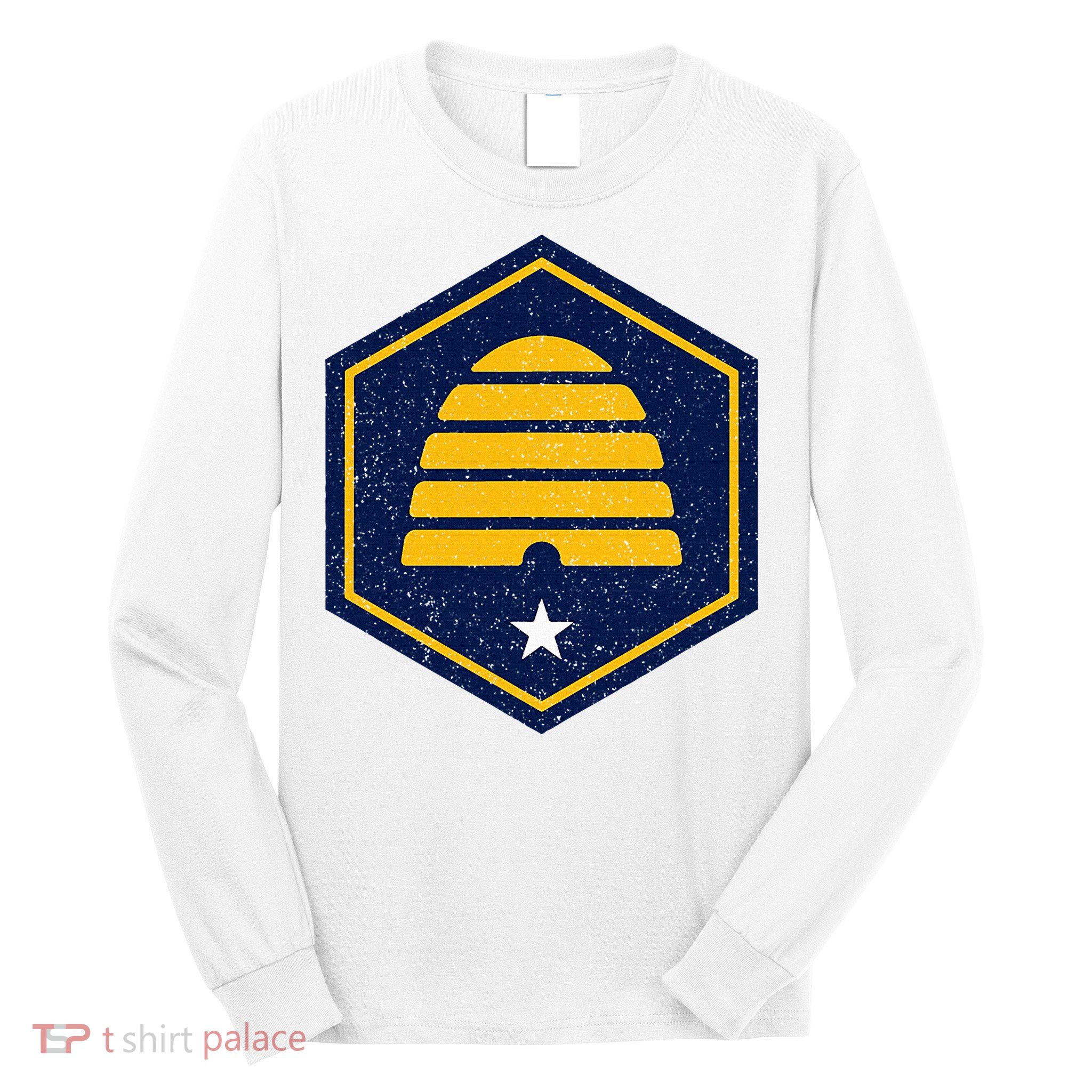 New Flag Of Utah Beehive Symbol Long Sleeve Shirt