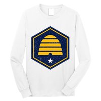 New Flag Of Utah Beehive Symbol Long Sleeve Shirt