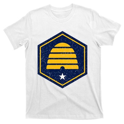 New Flag Of Utah Beehive Symbol T-Shirt