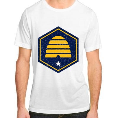 New Flag Of Utah Beehive Symbol Adult ChromaSoft Performance T-Shirt