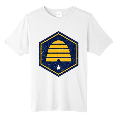 New Flag Of Utah Beehive Symbol Tall Fusion ChromaSoft Performance T-Shirt