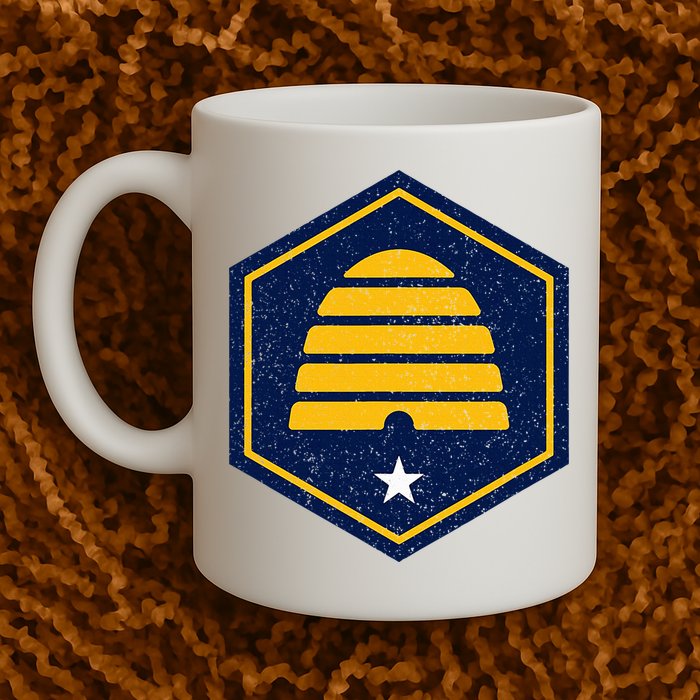 New Flag Of Utah Beehive Symbol Mug