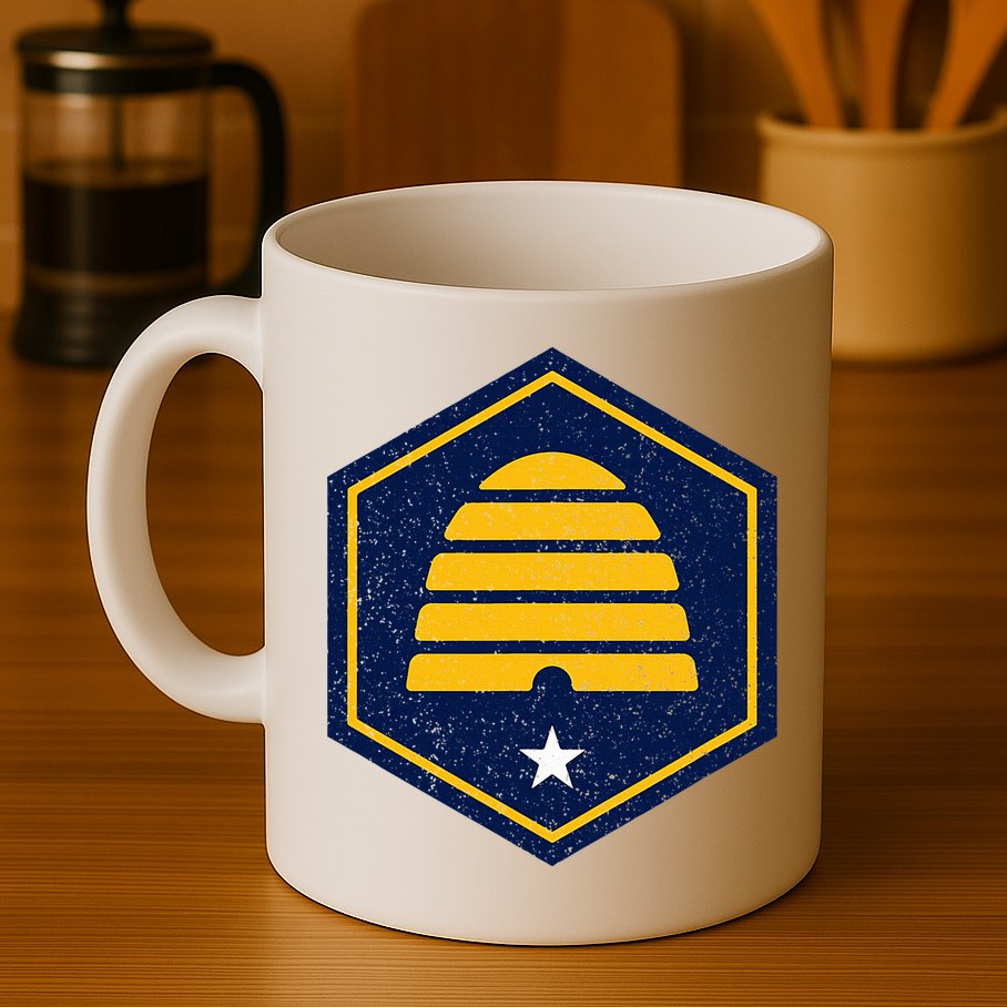 New Flag Of Utah Beehive Symbol Mug