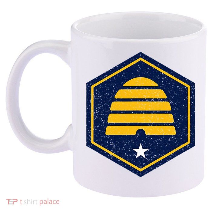 New Flag Of Utah Beehive Symbol 11oz C Handle Ceramic Mug