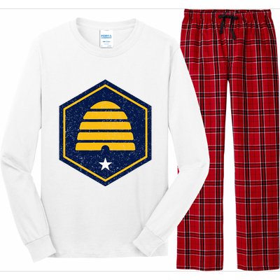 New Flag Of Utah Beehive Symbol Long Sleeve Pajama Set