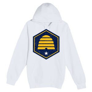 New Flag Of Utah Beehive Symbol Premium Pullover Hoodie