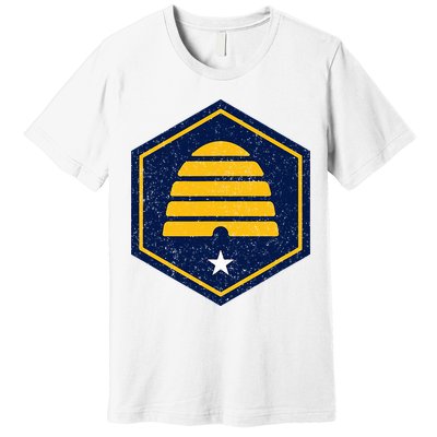 New Flag Of Utah Beehive Symbol Premium T-Shirt