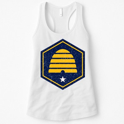 New Flag Of Utah Beehive Symbol Womens Tank Top
