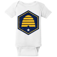 New Flag Of Utah Beehive Symbol Baby Bodysuit