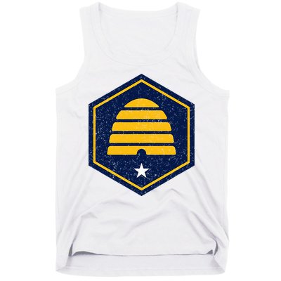 New Flag Of Utah Beehive Symbol Tank Top