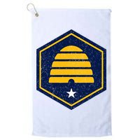 New Flag Of Utah Beehive Symbol Golf Towel