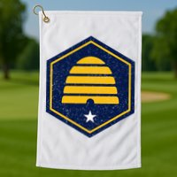 New Flag Of Utah Beehive Symbol Golf Towel