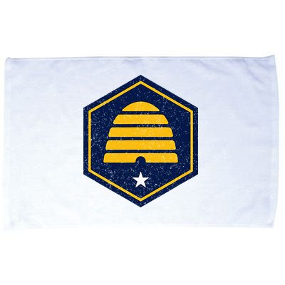 New Flag Of Utah Beehive Symbol Microfiber Hand Towel