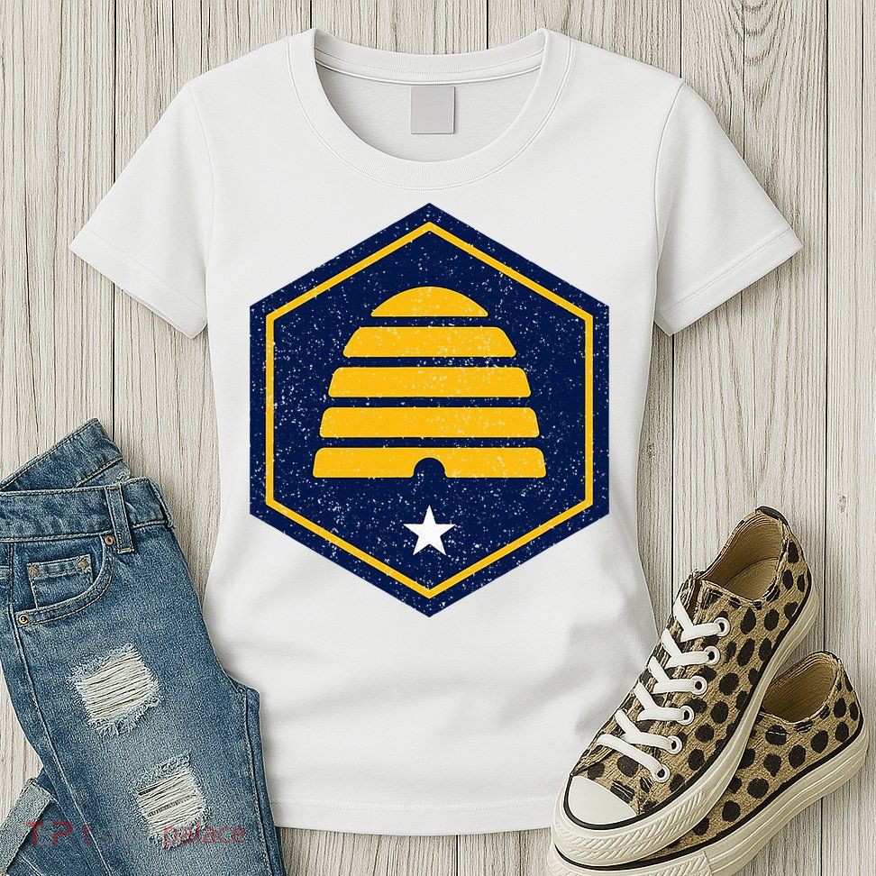 New Flag Of Utah Beehive Symbol Womens T-Shirt