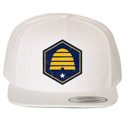 New Flag Of Utah Beehive Symbol Wool Snapback Cap