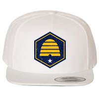 New Flag Of Utah Beehive Symbol Wool Snapback Cap
