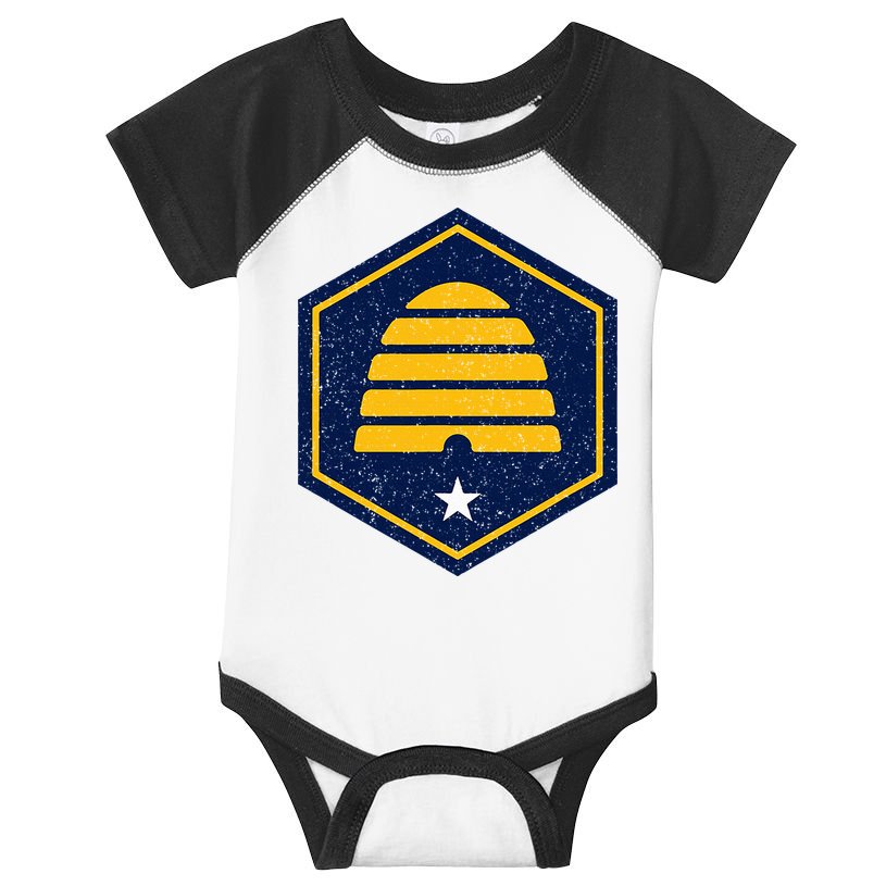 New Flag Of Utah Beehive Symbol Infant Baby Jersey Bodysuit