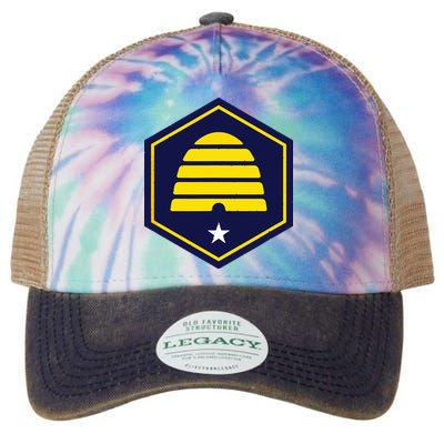 New Flag Of Utah Beehive Symbol Legacy Tie Dye Trucker Hat