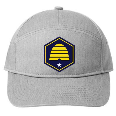 New Flag Of Utah Beehive Symbol 7-Panel Snapback Hat