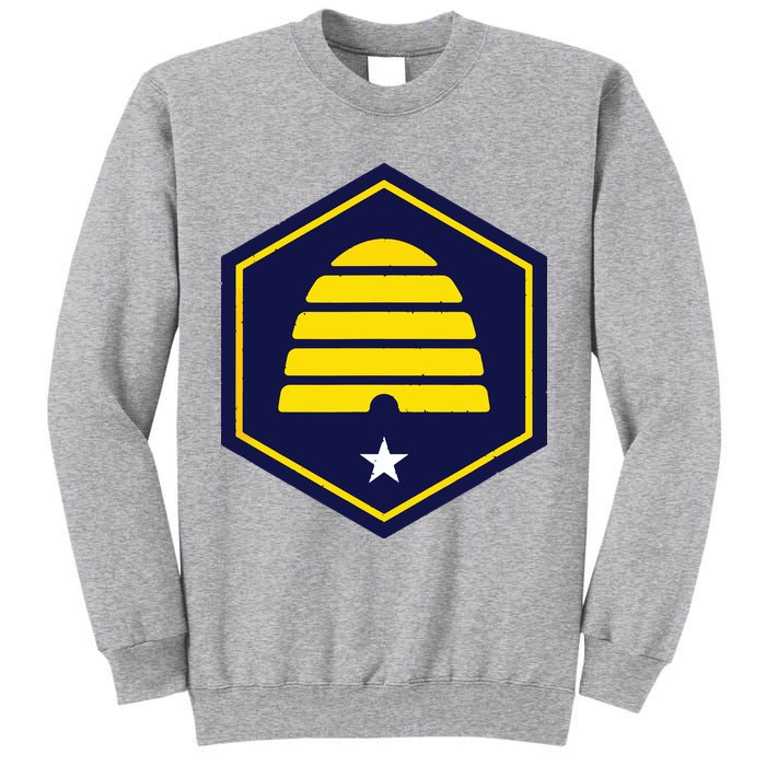 New Flag Of Utah Beehive Symbol Tall Sweatshirt