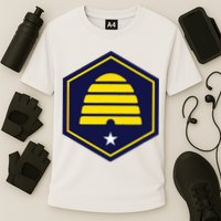 New Flag Of Utah Beehive Symbol Performance Shirt