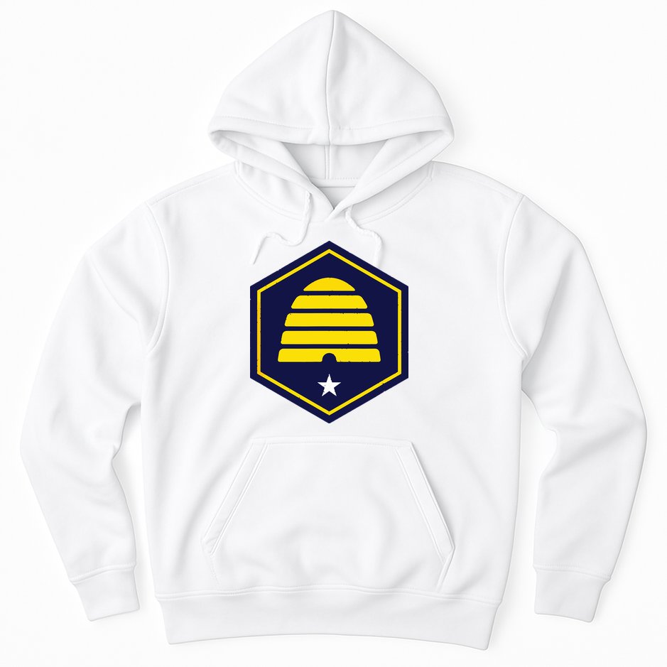 New Flag Of Utah Beehive Symbol Hoodie