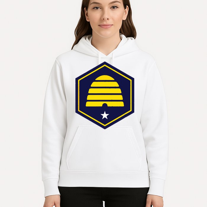 New Flag Of Utah Beehive Symbol Hoodie