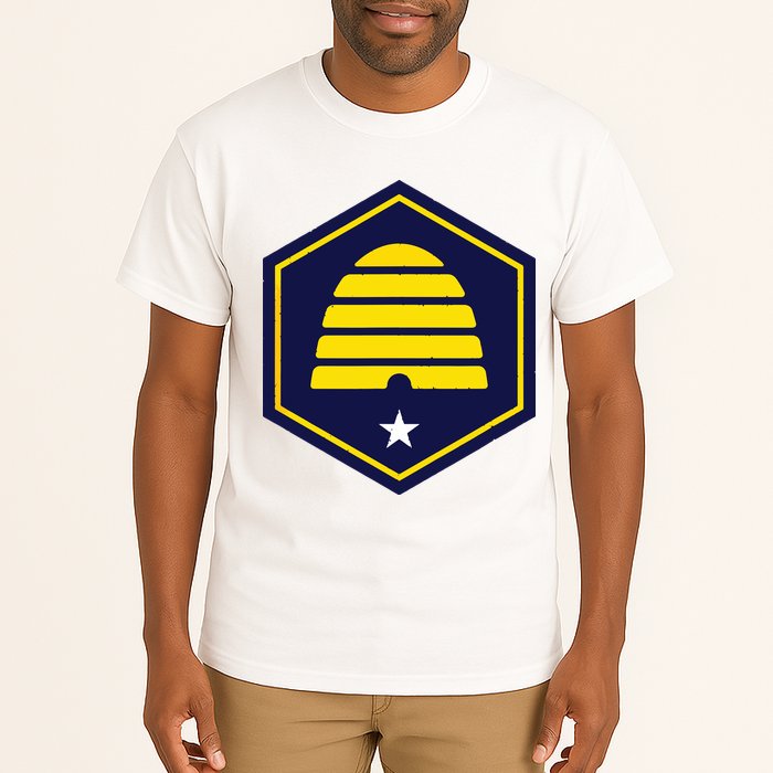 New Flag Of Utah Beehive Symbol Tall T-Shirt