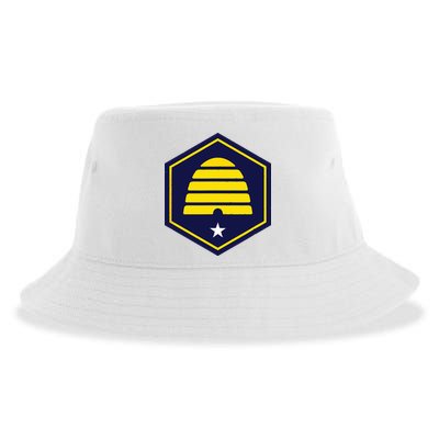 New Flag Of Utah Beehive Symbol Sustainable Bucket Hat
