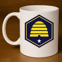 New Flag Of Utah Beehive Symbol 11oz C Handle Ceramic Mug