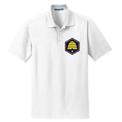 New Flag Of Utah Beehive Symbol Dry Zone Grid Polo