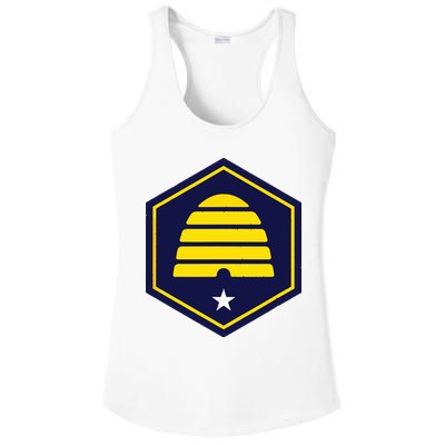 New Flag Of Utah Beehive Symbol Ladies PosiCharge Competitor Racerback Tank