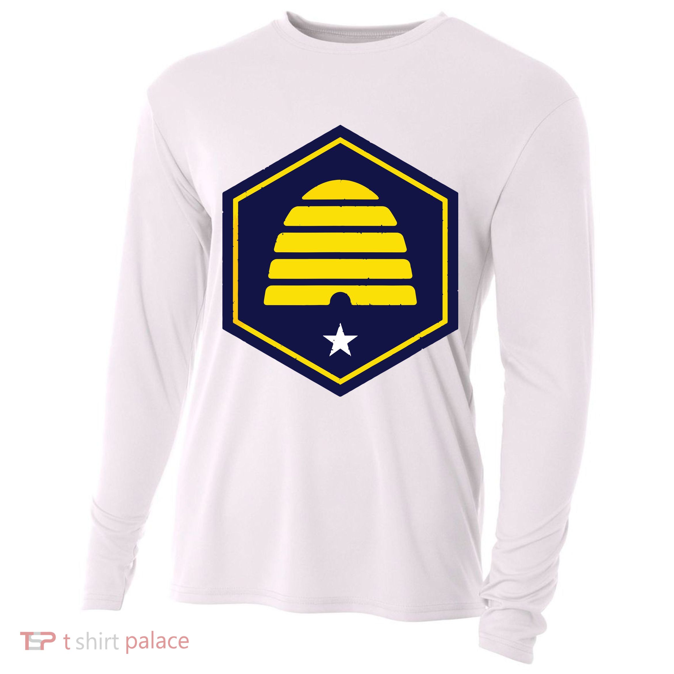New Flag Of Utah Beehive Symbol Cooling Performance Long Sleeve Crew