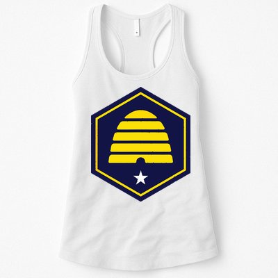 New Flag Of Utah Beehive Symbol Womens Tank Top