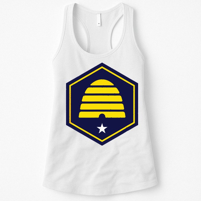 New Flag Of Utah Beehive Symbol Womens Tank Top