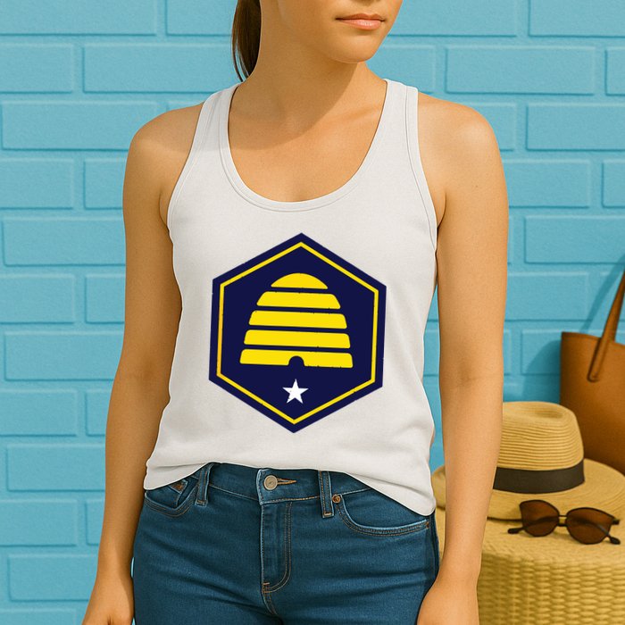 New Flag Of Utah Beehive Symbol Womens Tank Top