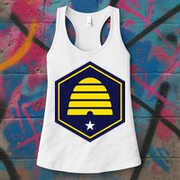 New Flag Of Utah Beehive Symbol Womens Tank Top