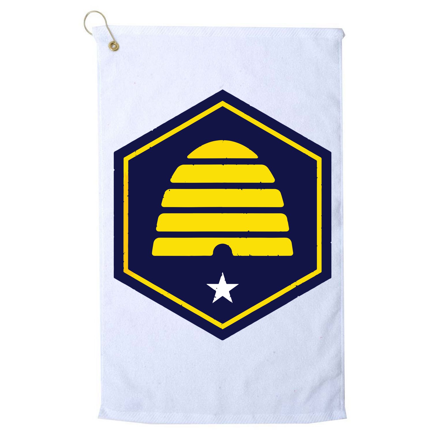 New Flag Of Utah Beehive Symbol Golf Towel
