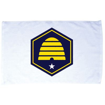 New Flag Of Utah Beehive Symbol Microfiber Hand Towel