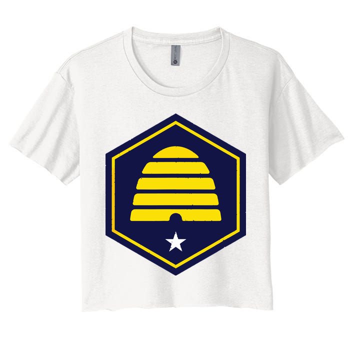 New Flag Of Utah Beehive Symbol Crop Top