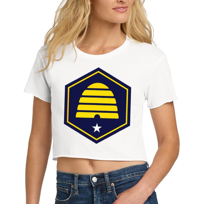 New Flag Of Utah Beehive Symbol Crop Top