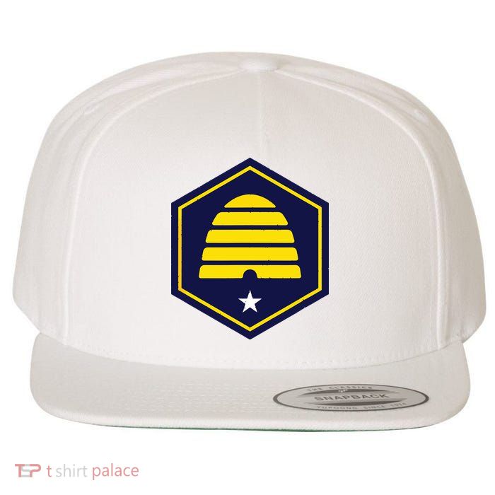 New Flag Of Utah Beehive Symbol Wool Snapback Cap