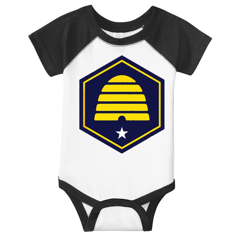 New Flag Of Utah Beehive Symbol Infant Baby Jersey Bodysuit