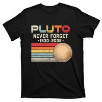 Never Forget Pluto Astronomy Space Science Retro Vintage Pluto 1930 2006 T-Shirt