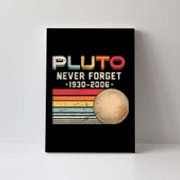 Never Forget Pluto Astronomy Space Science Retro Vintage Pluto 1930 2006 Canvas