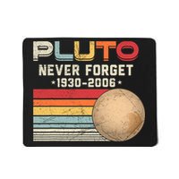 Never Forget Pluto Astronomy Space Science Retro Vintage Pluto 1930 2006 Mousepad