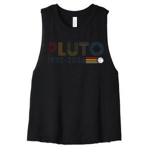 Never Forget Pluto 1930 2006 Nerdy Astronomy Space Science Women's Racerback Cropped Tank