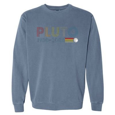 Never Forget Pluto 1930 2006 Nerdy Astronomy Space Science Garment-Dyed Sweatshirt