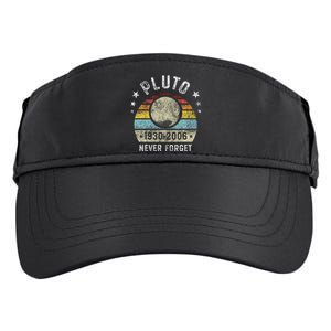 Never Forget Pluto Funny Science Retro Space Adult Drive Performance Visor