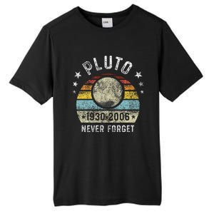 Never Forget Pluto Funny Science Retro Space Tall Fusion ChromaSoft Performance T-Shirt